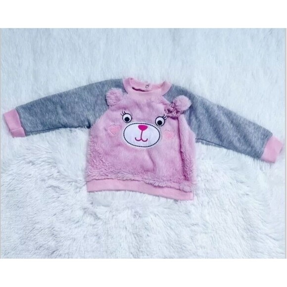 Girls Pink Fleece Sweater Sz 18 M Duck Duck Goose - Picture 2 of 10